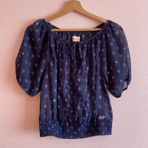 Hollister Cropped Blouse Size XS LIKE NEW