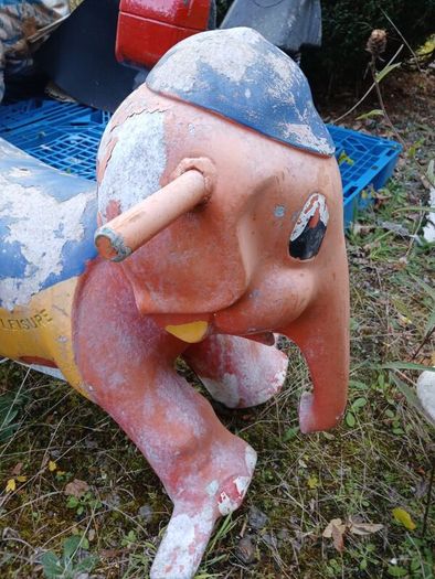 vintage fairground elephant