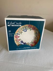 Kiln craft floral dinner set