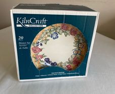 Kiln craft floral dinner set