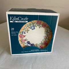 Kiln craft floral dinner set