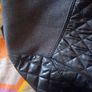 ladies jacket. Padded design. Black with grey material. Size small Image 8