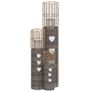 Set of 3 Wicker Candle Holders Image 3