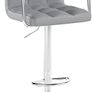 2pcs Adjustable Height Bar Stool Stainless Steel With Armrest Footrest Image 5