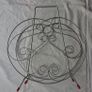 Vintage/Retro Metal Magazine/Newpaper Rack With Center Handle Image 2