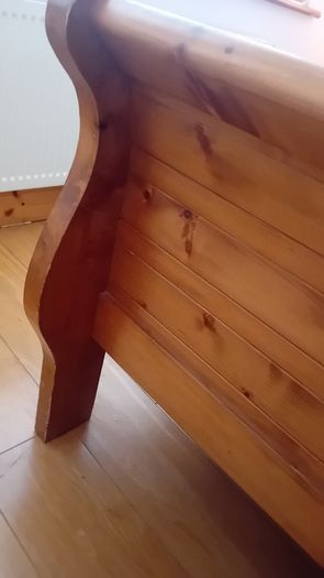 King Size Sleigh Bed with Mattress