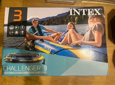 Intex Challenger 3  + trolling motor + mounting bracket + electric pump