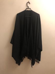 Peter James detailed poncho (one size)