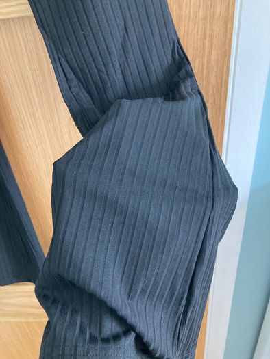 Temu Ribbed Flared Leg Pants Casual & Comfortable Trousers size XS UK 6