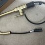 Brushed brass pull out mixer tap Image 3