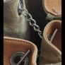 Reversible Genuine Pebbled Leather & Suede Tote / Sack Bag Image 5