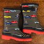 Joules Children's Stripe Cars Wellington Boots Size UK12 Image 3