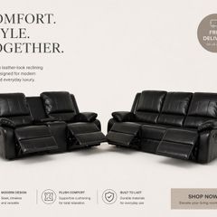 New Full Leather Larson Sofa Sets