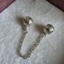 Pandora logo safety chain in good condition,hallmarked Image 3