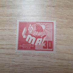 East Germany 1950 "60 Years 1st of May Celebrations" 30 Pfennig Stamp mint/MNH - free standard postage