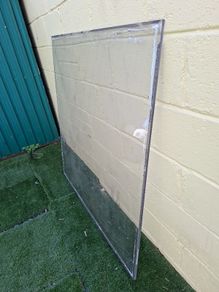 Perspex 128,5 cm x 126,5 cm, 10 mm thickness