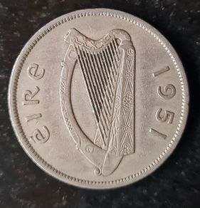 Ireland Half Crown 1951 coin