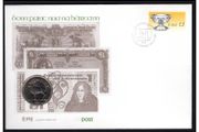 1990 Ireland Celebrating IR1 Coin/ Stamp Coinage PNC (Philatelic Numismatic Cover)