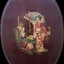 Pair of Japanese wooden wall plaques Image 5
