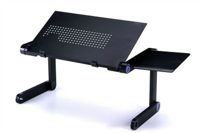 Foldable Tablet Holder Stand Folding Adjustable Desk Table Laptop Ergonomic with Mouse Pad