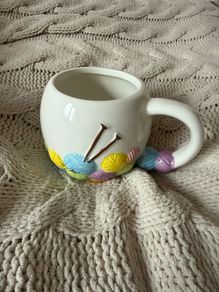 New ceramic mug for crafty person