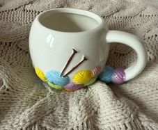 New ceramic mug for crafty person