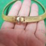 Vintage Monet Gold Tone Choker Image 2