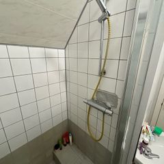 shower rail, thermostatic mixer and water saving shower head