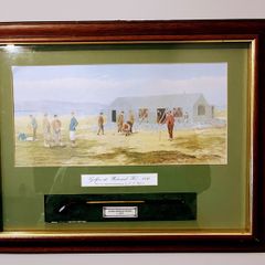 Vintage Golfing Scene
