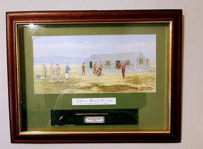 Vintage Golfing Scene