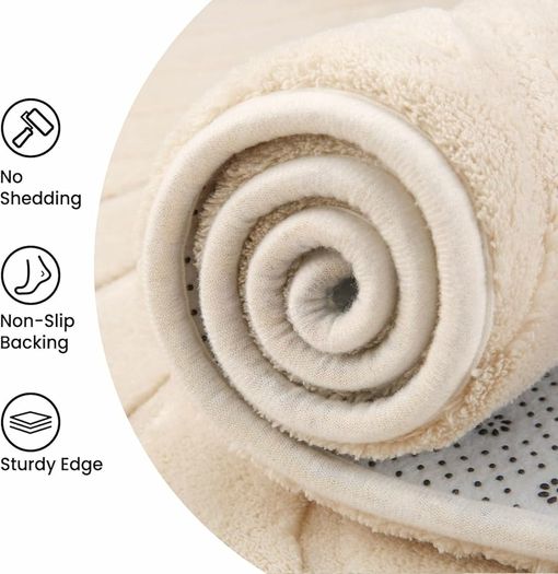Living Room 120x160cm,3D Semicircular pattern Cream Area Rugs for Bedroom,Extra Large Rugs for living room,Machine Washable Anti Slip Short Pile Rug for Kids Room Bedroom