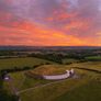 Newgrange Sunrise 16x20" framed print BLACK Image 2