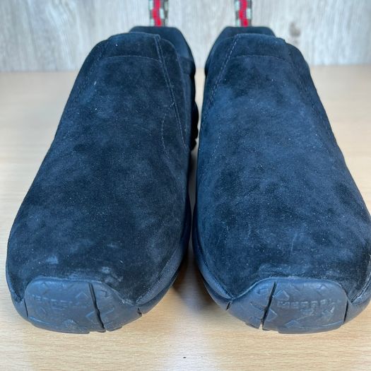 Merrell Jungle Moc Shoes in Midnight Black Suede Leather Size UK 9 EU 43.5 BNWT