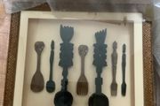 Large Box Framed Oversized Untensils