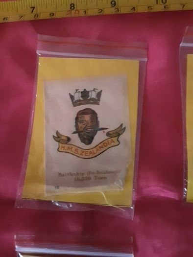 vintage silk ensigns: militaria