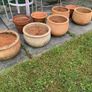 Mixed set of 11 terracotta pots Image 2