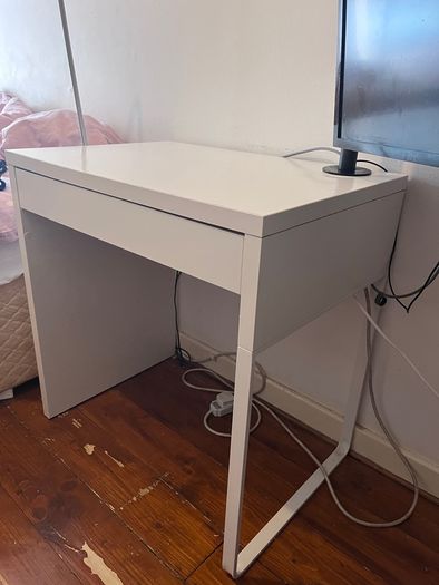 White Desk / Dressing Table with Drawer