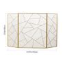 3 Panel Iron Fireplace Screen Image 6