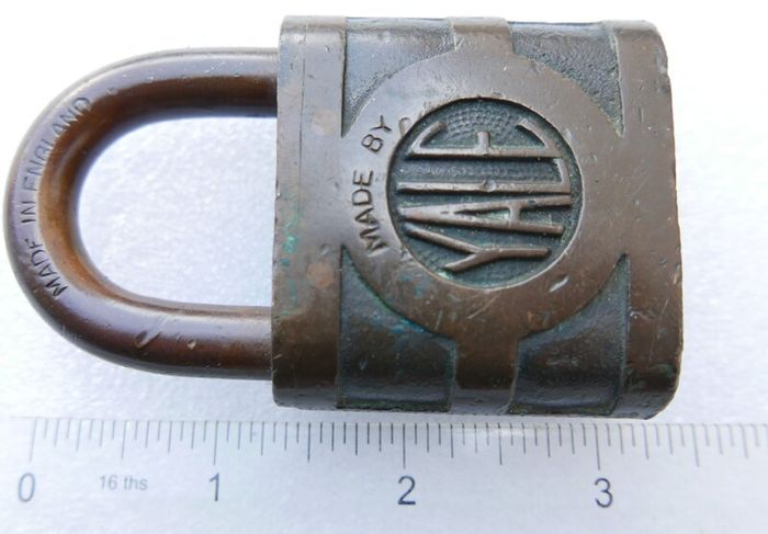 Antique Yale Brass Padlock