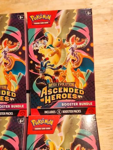 Pokemon Tcg Mega Evolution Ascended Heroes booster bundle X4