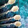 5 Vintage Franz porcelain spoons Image 5