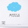Child's Name Wall Decal, Personalised Name Stickers, Cloud Wall Decal, Personalized Name Decals, Baby Kids Room Decor, Nursery Wall Art Image 2