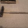 Gilette TRAC II, G2, GII, PII Vintage small travel shaving razor in chromed metal case Image 3