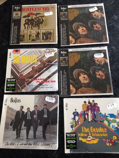 Selection of Beatles CDs new factory sealed