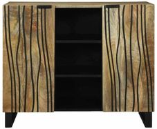 Sideboard Brown 90 x 33 x 75 cm Solid mango wood