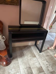 Table and matching mirror