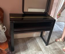 Table and matching mirror