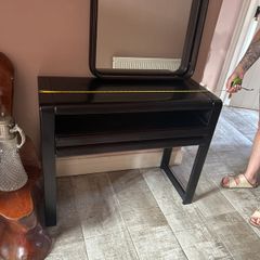 Table and matching mirror