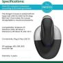 Penguin Medium Ambidextrous Laser Wireless Vertical Mouse (Very Little Use) Image 5