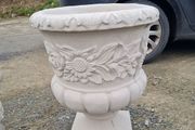 Concrete flower pots